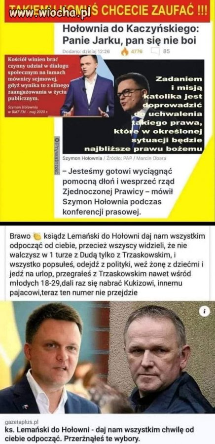 W co gra Hołownia?