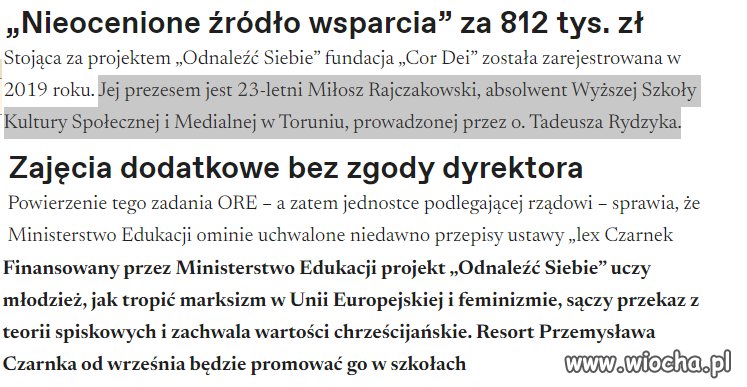 Czarnek korzysta z ostatnich dni przy władzy