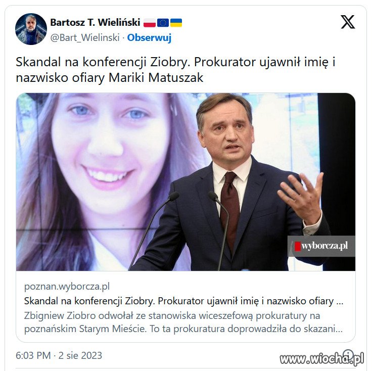Skandal na konferencji Ziobry w obronie neofaszystów!