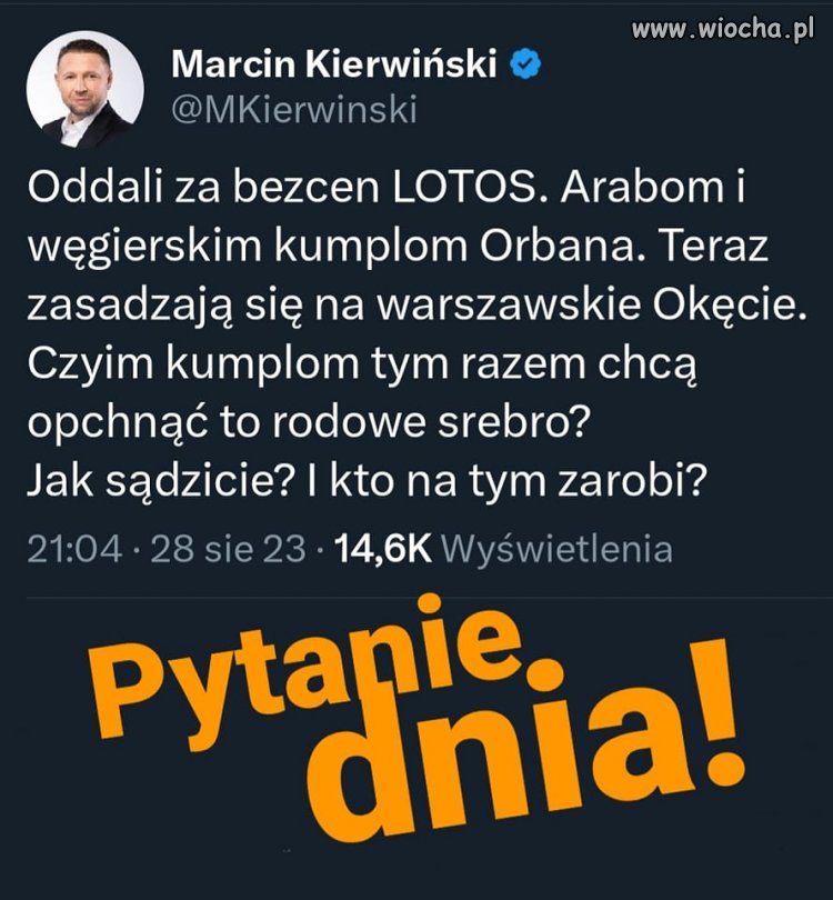 Czy ten Naród podniesie wreszcie głowę i powie. DOŚĆ !!!