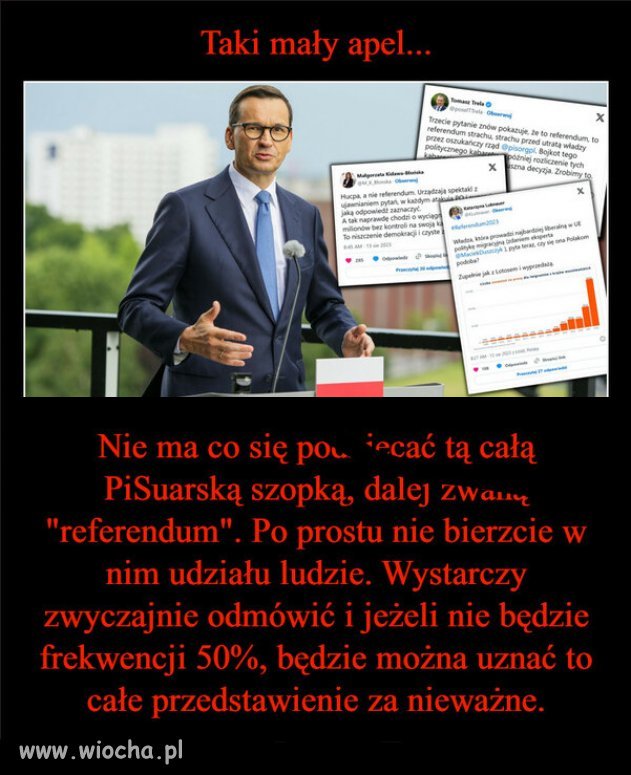 Trzeba zagłosować w wyborach i nie brać udziału w tym cyrku!