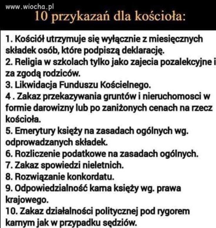 Religia won ze szkół. Absolutnie każda.