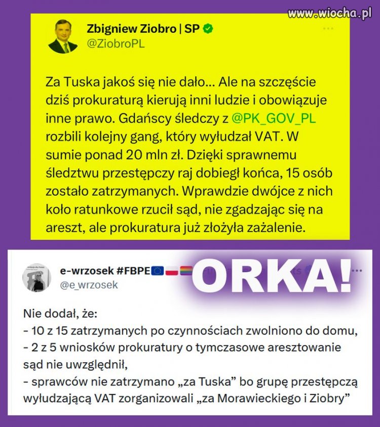 Dziś na szczęście dla PIS prokuraturą kierują inni ludzie niż za Tuska. 