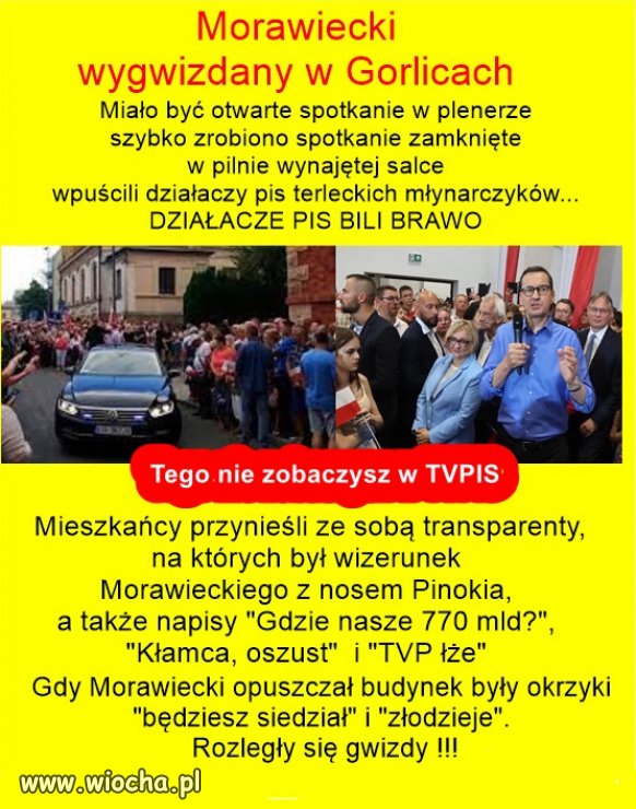 Tak witaja PiS, przed wyborami, po 8 latach rzadow