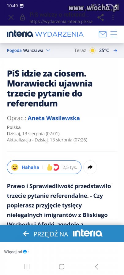 Nie musimy przyjmować migrantów, bo już