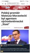 Czesi piszą, że Morawiecki był agentem Stasi