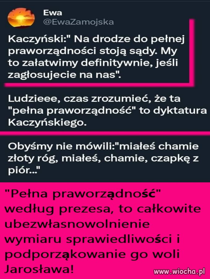 Powiemy znowu: ,,Miałeś, Chamie, złoty róg...''?
