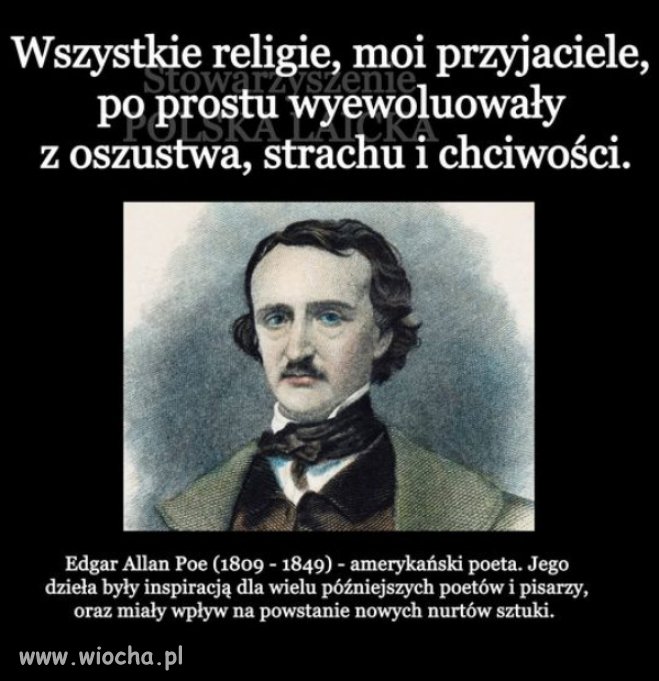 Religia powstała gdy pierwszy oszust spotkał pierwszego głupca.