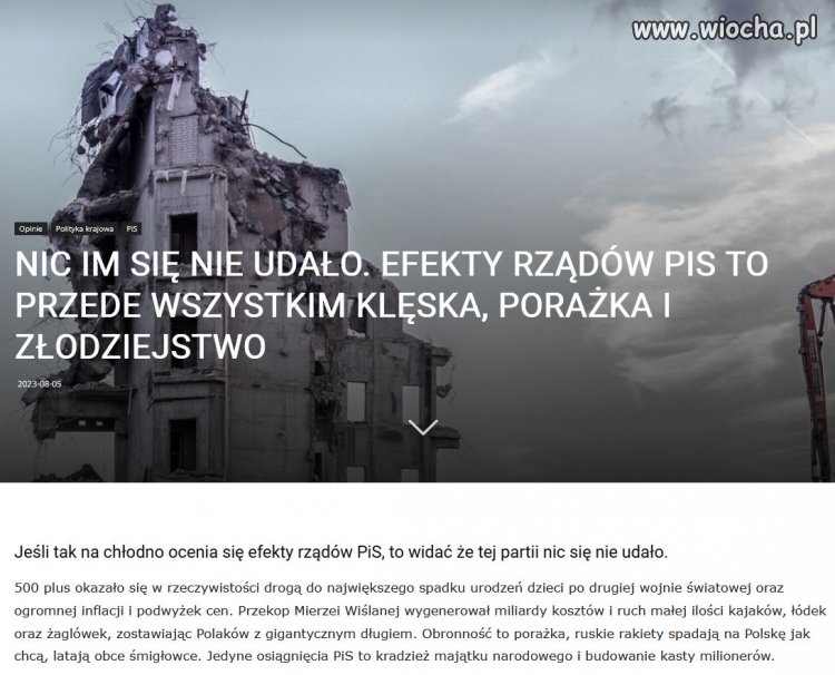 Wszystkie "sukcesy" PiSu, 8 lat rzadow...Nic im się nie udało