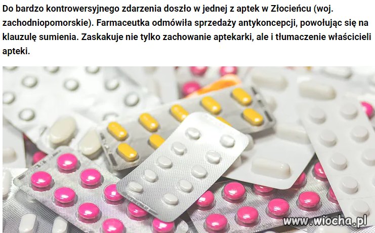 Klauzula sumienia powinna być obowiązkowo wpisywana