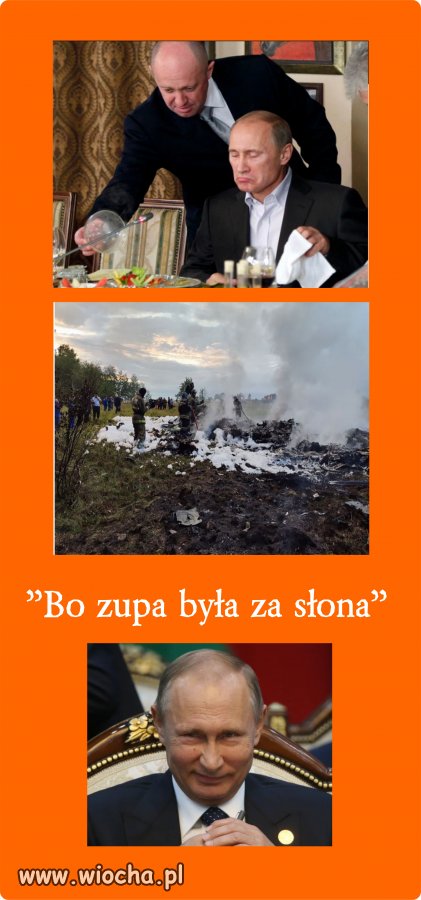 Bo zupa była za słona...