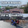 Tusk w Sopocie. PiS w Suwałkach.