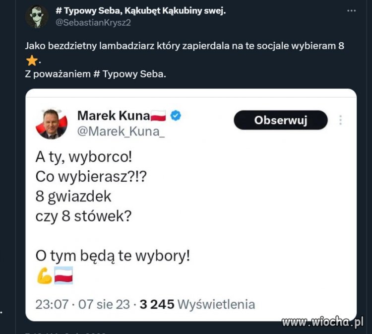Ja wybieram 8 gwiazdek, a Ty?
