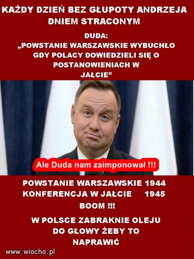 Marionetka senilnego Jarozbawa i jego mądrości...