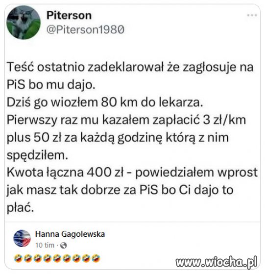 Tak trzeba z zacofanym elektoratem PiSu!