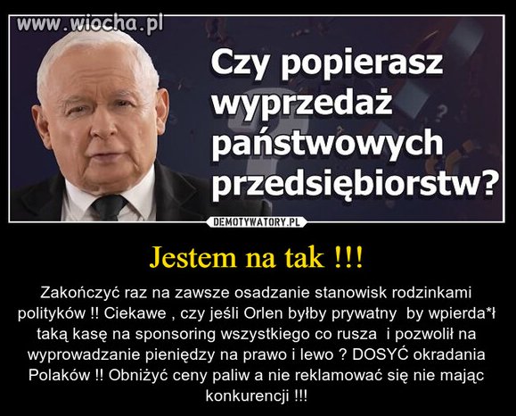 Jestem na tak !