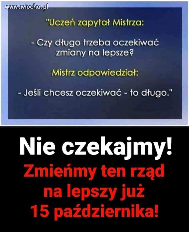 Sami musimy zmienić