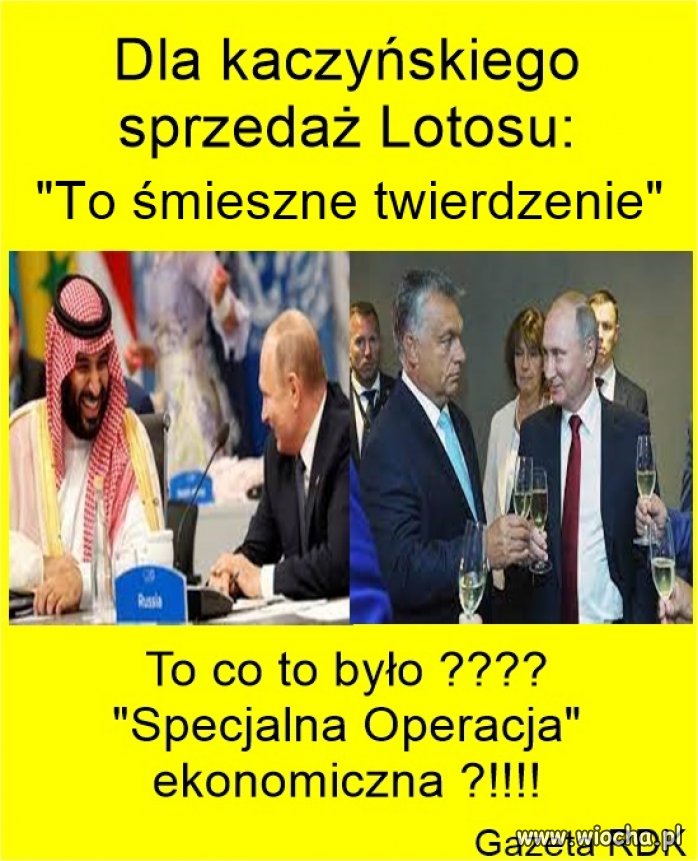 Sprzedaż Lotosu ludziom Putina to  ''specjalna operacja ekonomiczna''?