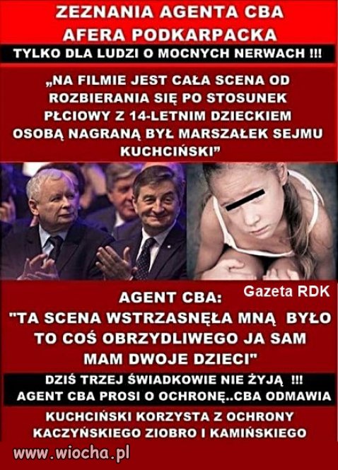 Pedofil Kuchcinski znow w rzadzie senilnego Kaczynskiego!