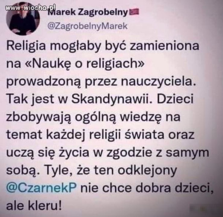 Myślę, że zarówno religię jak i naukę o religiach można sobie spokojnie darować 