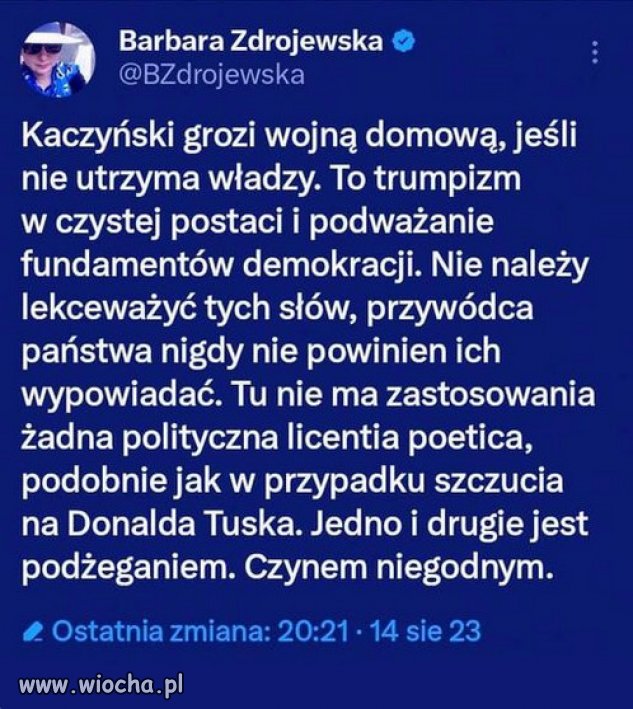 Desperacja szalenca? Wszystkiego sie po nim mozna spodziewac...