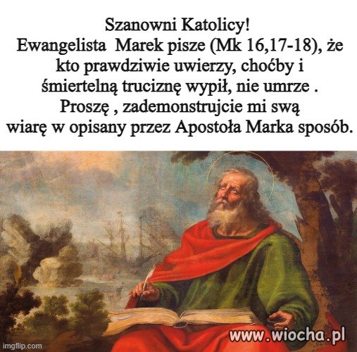 W imię moje demonów usuwać będą, językami mówić będą nowymi, 18 węże brać będą do rąk