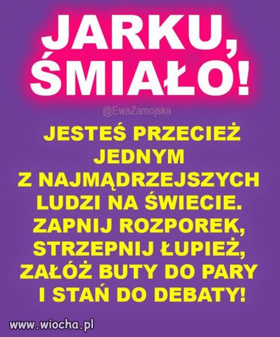 Zamiast knucia i szczucia z ukrycia...