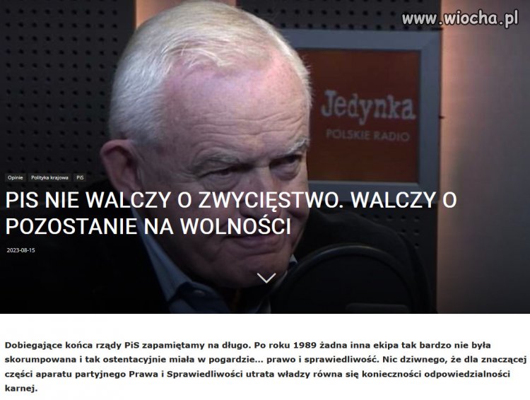 PiS walczy, żeby być na wolności.