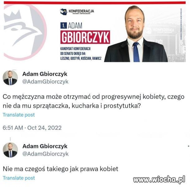 Kolejny kandydat konpederastii 