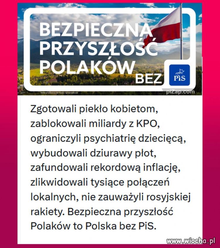 Tę rakietę to Tusk podrzucił, a i ten balon to też Tuska