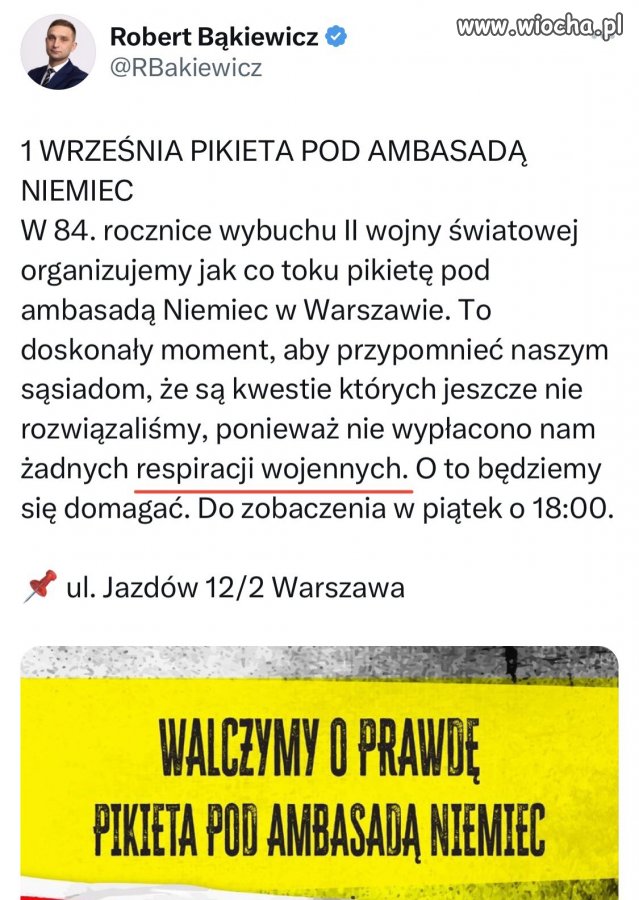 Bąkiewicz znowu puścił bąka