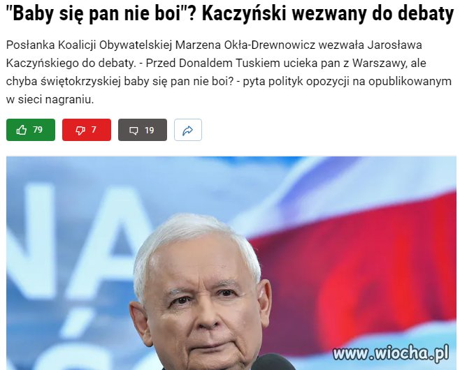 Kolejna szansa aby jarozbaw wykazał się odwagą