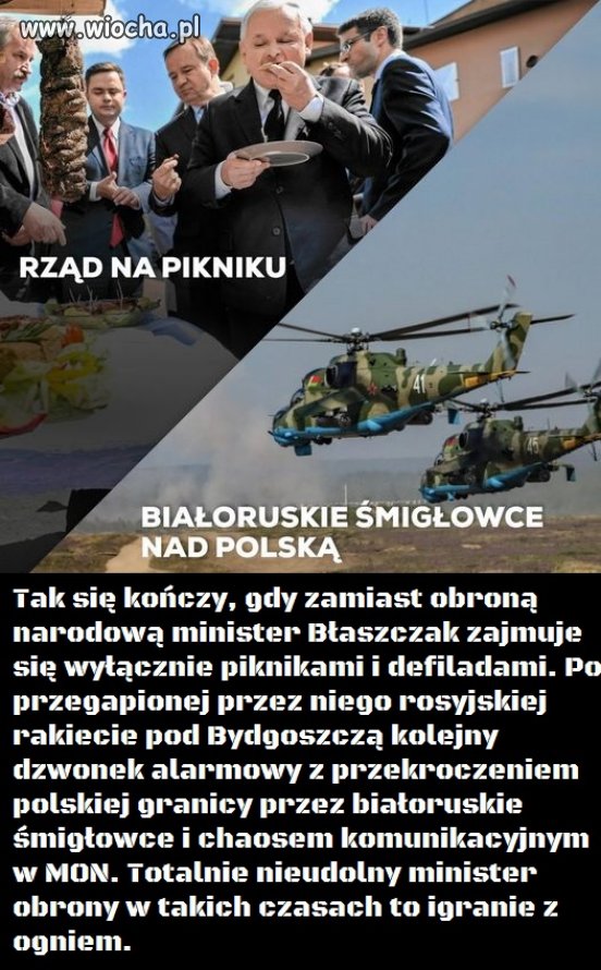 Żenada Błaszczaka poraża