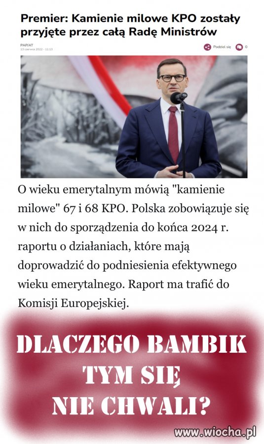 Dlaczego Bambik nie chwali się, że się pod tym podpisał?