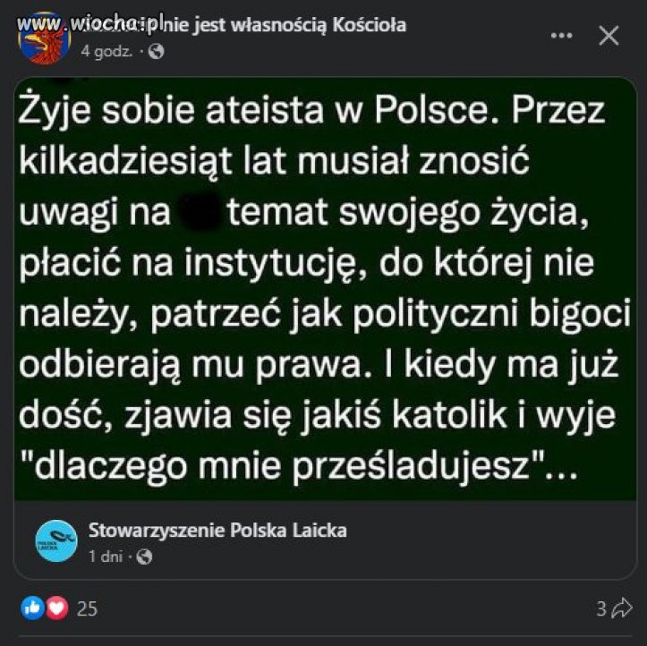 Sekcie katolickiej mówimy stop!