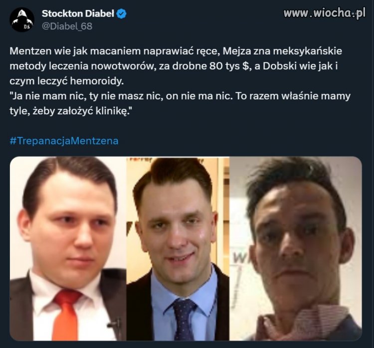 Jest jeszcze ciumkający ksiądz Michał, który bioprąciem leczy.