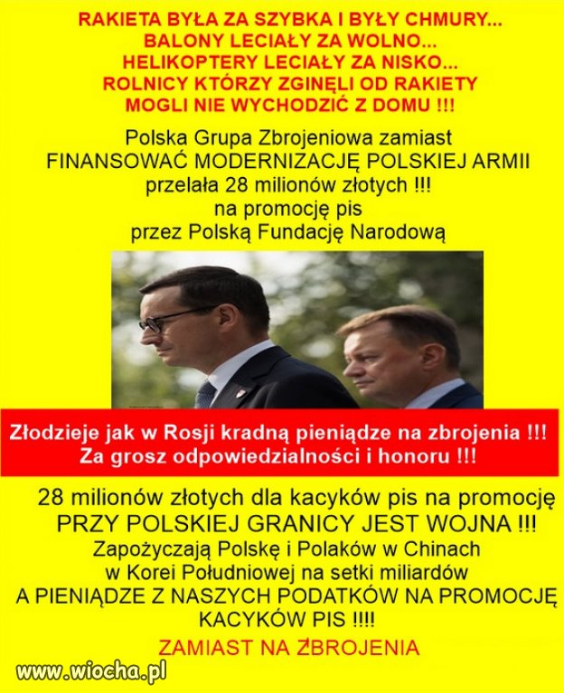 Promocja PiS ważniejsza niż modernizacja armii... 