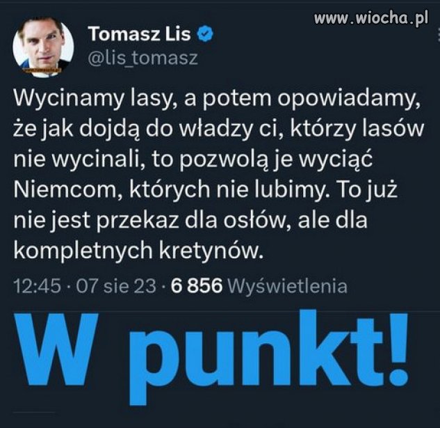 Brednie senilnego Jarozbawa, dla zacofanego elektoratu!