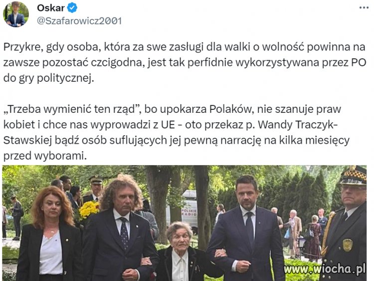 Ty panie oskarku to się od niej ucz patriotyzmu