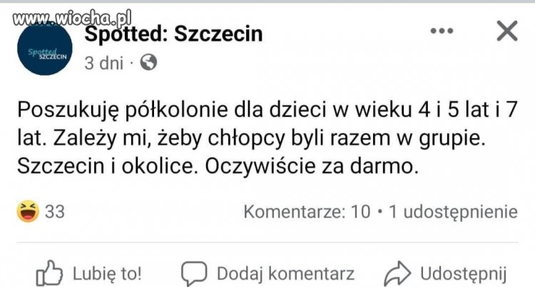 Wiadomo że za darmo. 