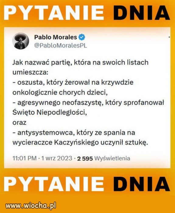Wyborcy PiSu...OPAMIĘTAJCIE SIĘ! Miejcie honor!