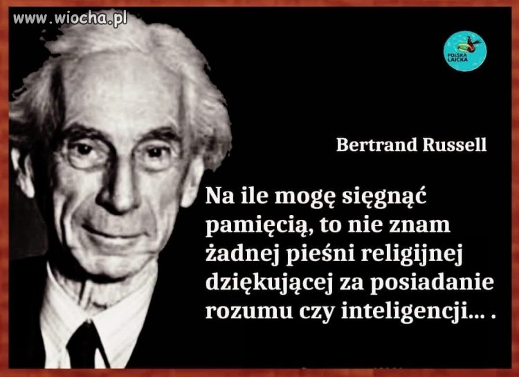 Wiara i rozum nie idą w parze. 