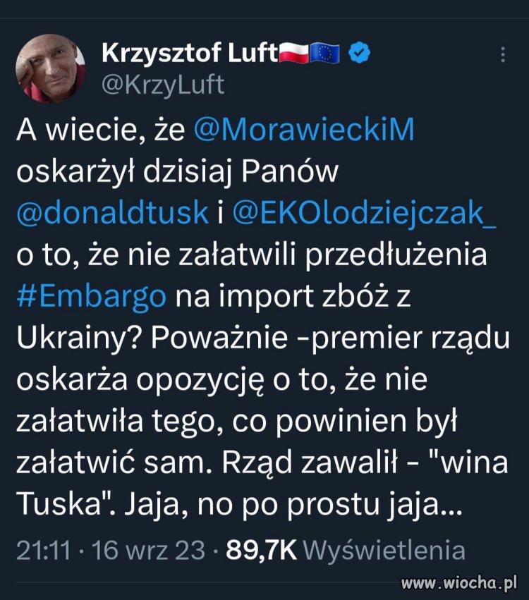 Przecież tak jest od ośmiu lat. 