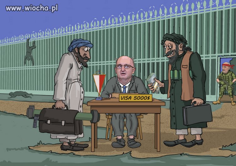 Imigranci legalni i nielegalni, mozna ich poznac po łapówkach...