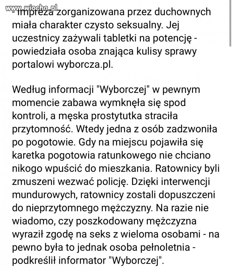 Wygląda na to, że grupa polskich księży katolickich dopuściła się tortur na wynajętym do seksu mężczyźnie.