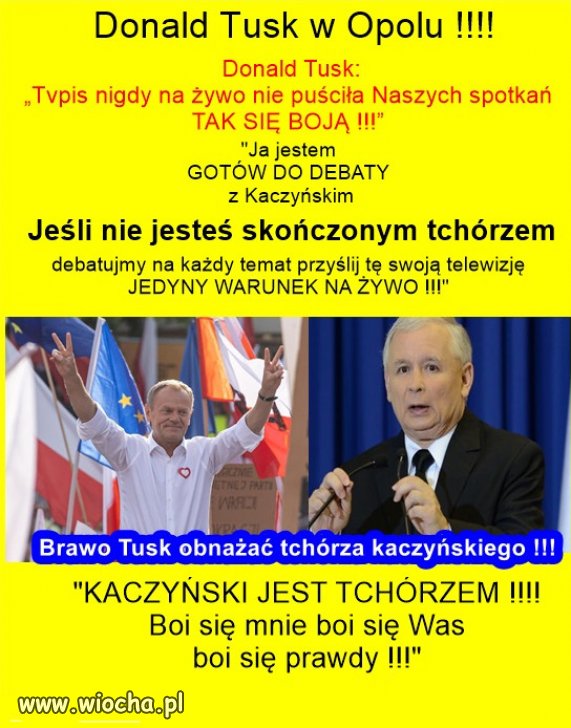 Kaczor dyktator zakłamany oszust, knuje i szczuje z ukrycia!