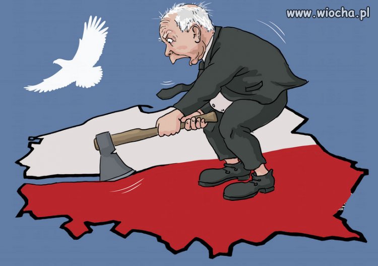 Kaczynski to senilny wariat na dopalaczach...