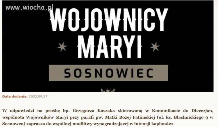 Tylko wiecie, modlitwa na klęczkach