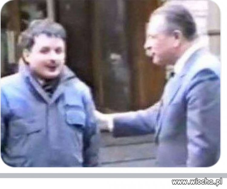 Nieznane zdjęcie Tuska z Kiszczakiem 