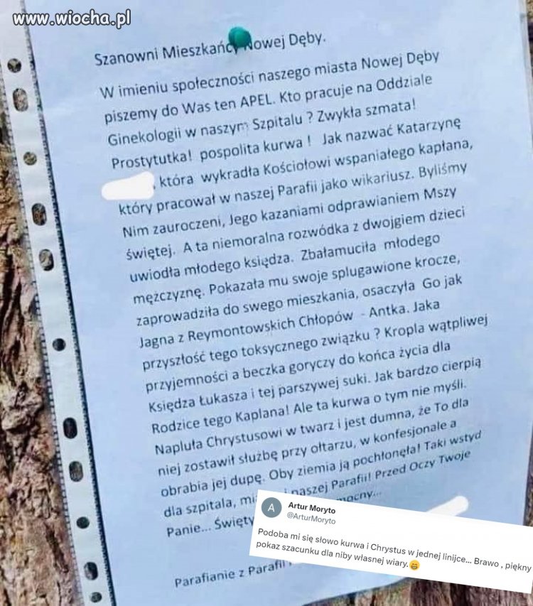 Wikary czy proboszcz, krocze czy zadek organisty... 